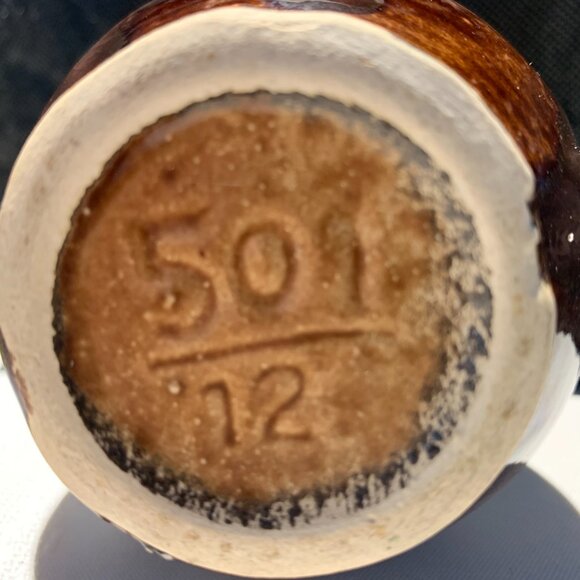 Mid Century - Brown Drip Glaze West German Vase - 501-12. - Picture 2 of 8